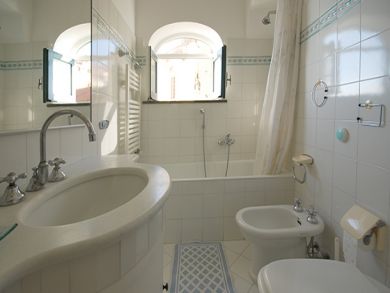 Bathroom with shower in tub